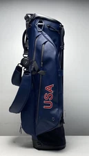 Vessel Lux Series Stand Bag Navy 4-Way Divide Dual Strap Golf Bag
