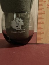 Vintage Atlanta Falcons NFL Helmet Logo Smoked Glass Tumbler