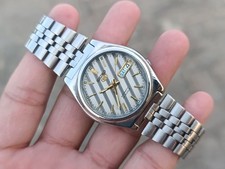 Vintage Seiko 5 Automatic 23 Jewels Day-Date SS Men's Japanese Wristwatch 36mm