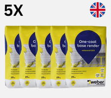 5 x Weber One Coat Base Render - 25kg Each - Bulk Discount - Free Delivery