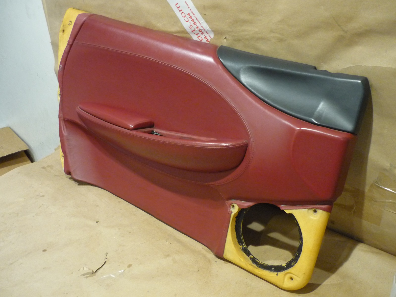 Ferrari 360 - LH Interior Door Panel -Bordeaux Color -P/N 65007625