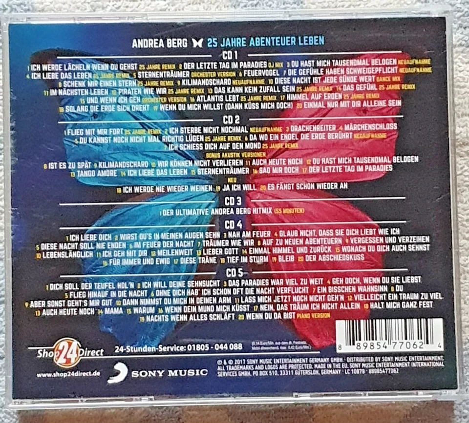 Andrea Berg – 25 Jahre Abenteuer Leben (Die Premium Kollektion) Box-Set 5 CDs - Bild 2 von 4