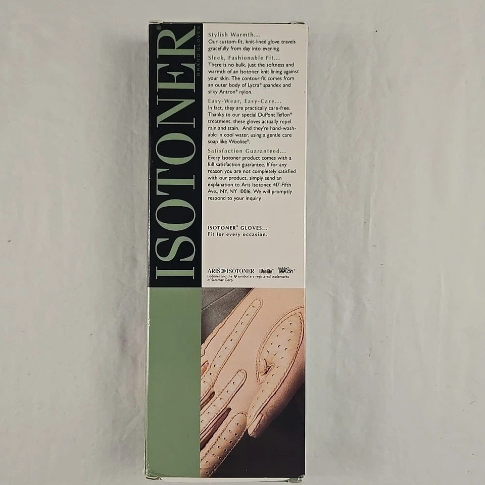 Guante Isotoner Vintage 1994 cálido clásico tejido forrado guante unisex #24813 - nuevo en caja Foto 2 de 4