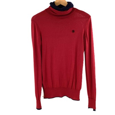 Knit Jumper Red Armani Jumper Armani Jeans Red Virgin Wool Blend