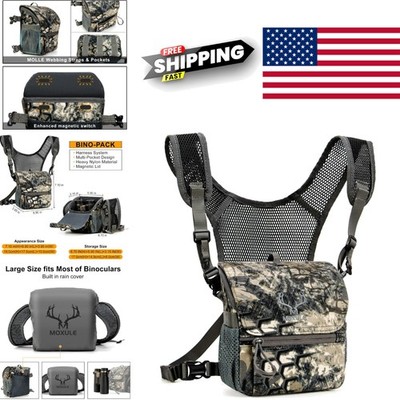 Lightweight Binocular Case with MOLLE Strap and Waterproof Cover for Outdoor Use