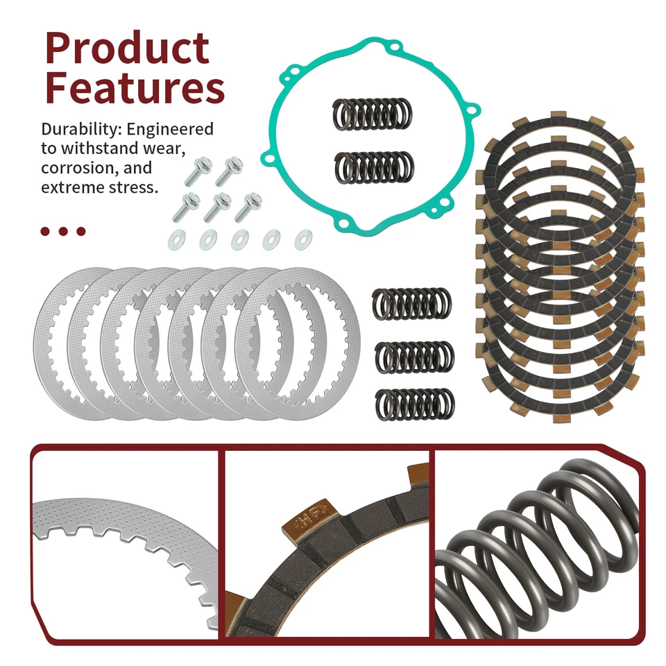 Kit completo de embrague resorte y junta de alta resistencia para Yamaha YZ125 YZ 125 1994-2004 Foto 2 de 4