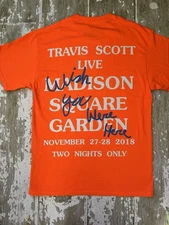 Travis Scott XL Madison Square Garden Astroworld Orange Shirt 