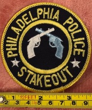 Vintage Philadelphia PA Police Stakeout Patch Unsewn