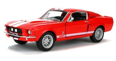 Shelby GT 500 Modellauto 1967 Oldtimer Ford Mustang 1:38 13cm  Sportwagen GT-500