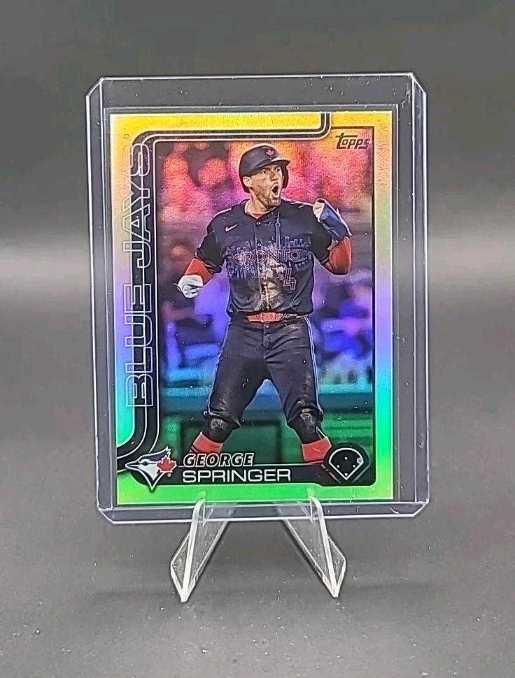 2025 Topps Series 1 Rainbow Foil George Springer #82 Toronto Blue Jays