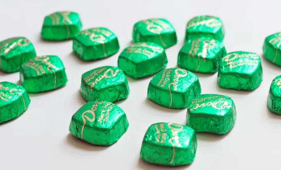 DOVE - DARK CHOCOLATE MINT SWIRL INDIVIDUALLY WRAPPED-LIMITED VALUE BULK BAG NOW - Image 2 of 4