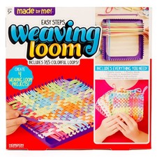 Made By Me Easy Steps Weaving Loom for Kids, Includes 10.6 inches, Multicolor