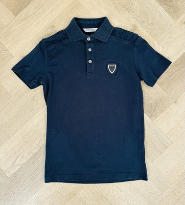 Antony Morato Jungen Marineblau Poloshirt Oberteil T-Shirt Alter 7 Kurzarm