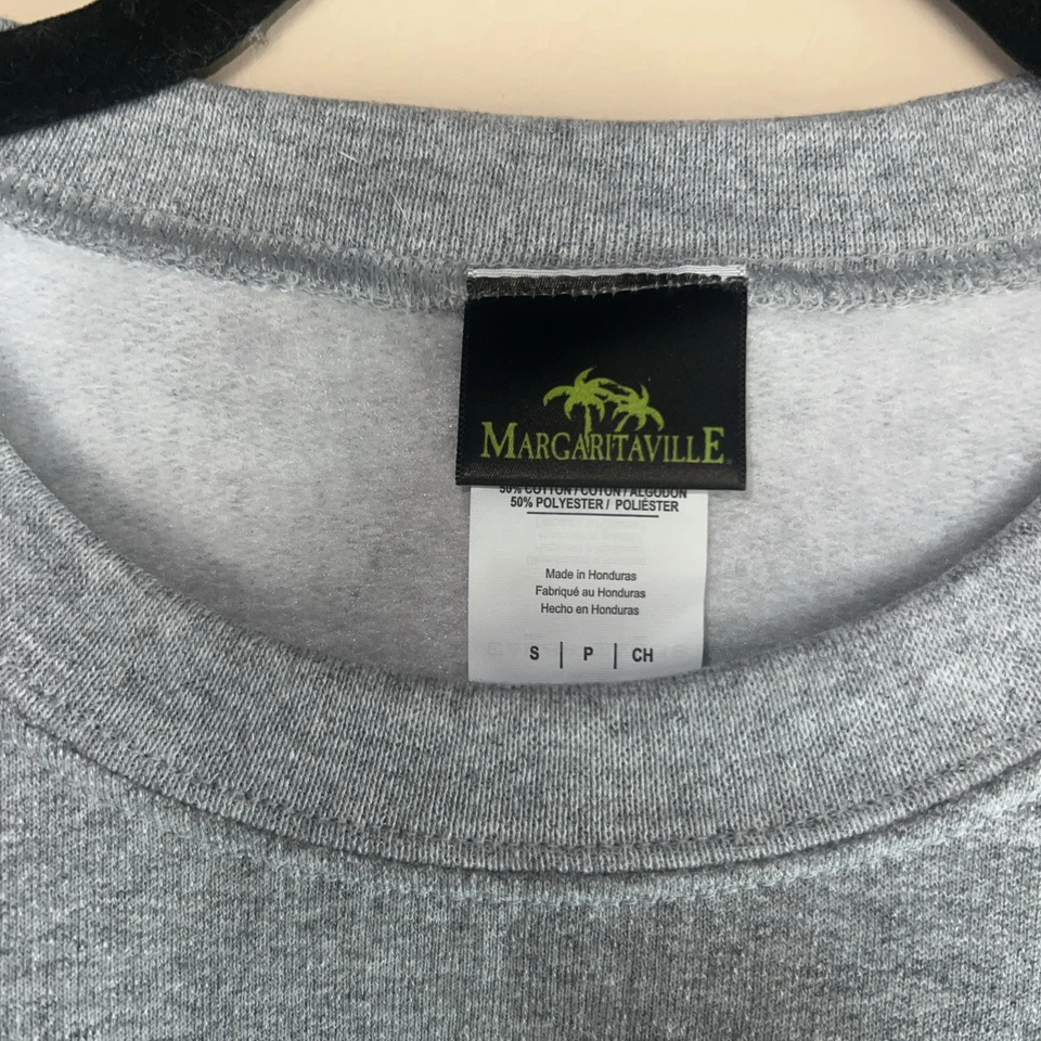Margaritaville University Gray Sweatshirt Small Jimmy Buffett Sweatshirt AUTH - Image 3 of 4