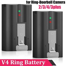 2-Pack V4 Battery for Ring-Doorbell Camera 2/3/4/3plus Spotlight Cam Replacement