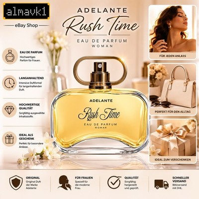 Adelante Rush Time Eau de Parfum Damen 80ml Damenparfum Parfüm Geschenk A3