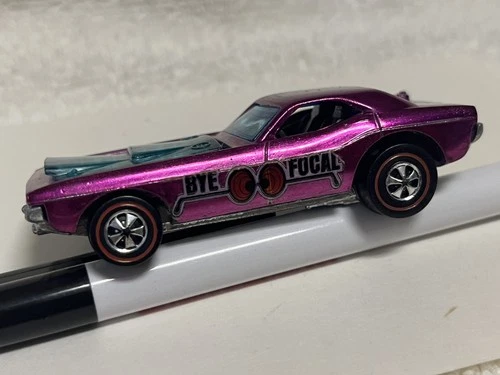 Redline Hot Wheels 1971 BYE FOCAL  Magenta Please READ