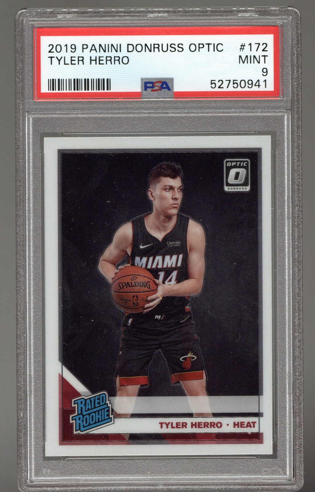 2019-20 Donruss Optic #172 Tyler Herro Rookie RC PSA 9