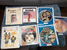 RCA Selectavision Video Disc Lot of 9 Vintage Discs Burt Reynolds, Travels