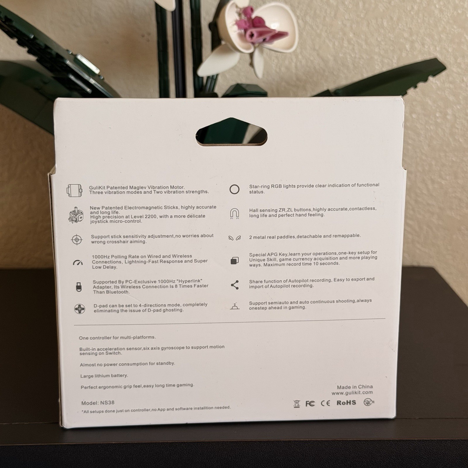 GuliKit KK3 PRO King Kong 3 Wireless Game Controller Hall Effect Switch Switch 2