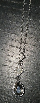 Womens Swarovski Eveline Crystal Pendant Necklace Jewelry