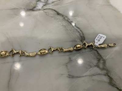 Custom Made Cowboy Bracelet 14kt Yellow Gold 13.7 Grams 