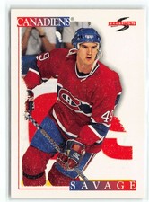 Brian Savage 1995 Canadiens Hockey Card #76