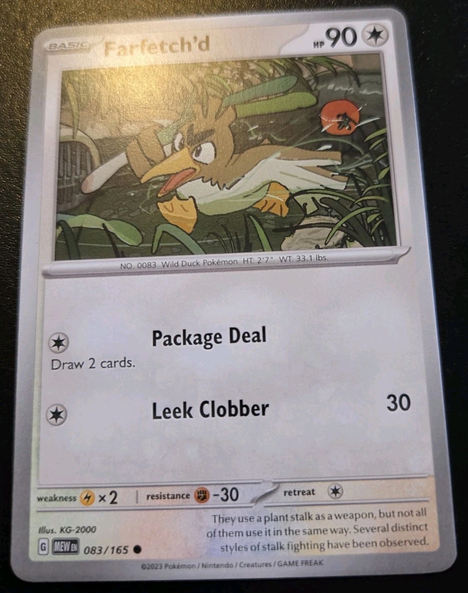 Farfetch'd 083/165 Common Scarlet & Violet: 151 Pokemon TCG