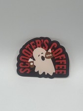 Scooters Coffee Ghost Halloween Vinyl Sticker Decals 1 Pcs Laptop Wall Tumbler