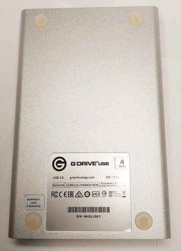 G-Technology G-Drive USB 3.0 4TB External Hard Drive 0G03594 (#1) - Picture 4 of 7