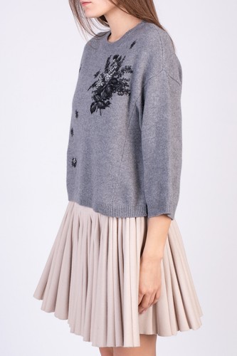 RRP €465 RED VALENTINO Jumper Size M Cashmere Angora & Wool Blend Flowers - Bild 3 von 7