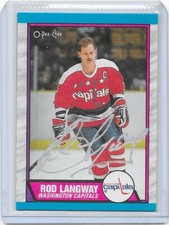 2007-08 OPC O-Pee-Chee hockey Rod Langway Buyback auto 1989-90 card RARE !!!