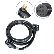 LABLT 15/25/30/50FT 50Amp Heavy Duty RV/EV Extension Cord w/ LED Power Indicator