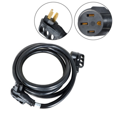 LABLT 15/25/30/50FT 50Amp Heavy Duty RV/EV Extension Cord w/ LED Power Indicator