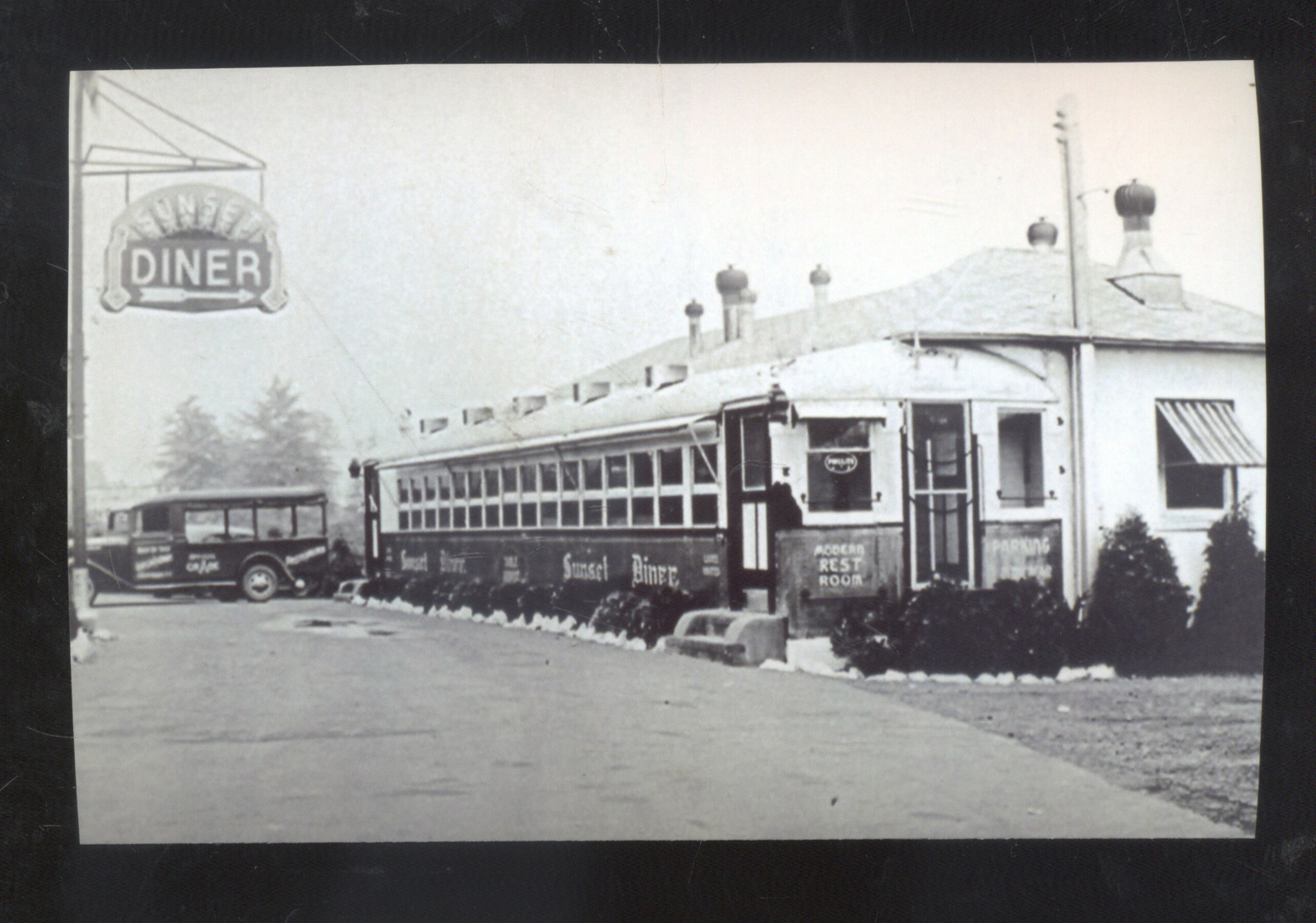 REAL PHOTO BOUND BROOK NEW JERSEY DINER RESTAURANT POSTCARD COPY N.J. eBay