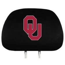 New Team ProMark Collegiate University of Oklahoma Embroidered Head Rest Covers