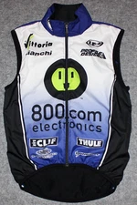 vintage LOUIS GARNEAU BIANCHI BIKE VEST 800 Com Electronics Cycling sz M Vest