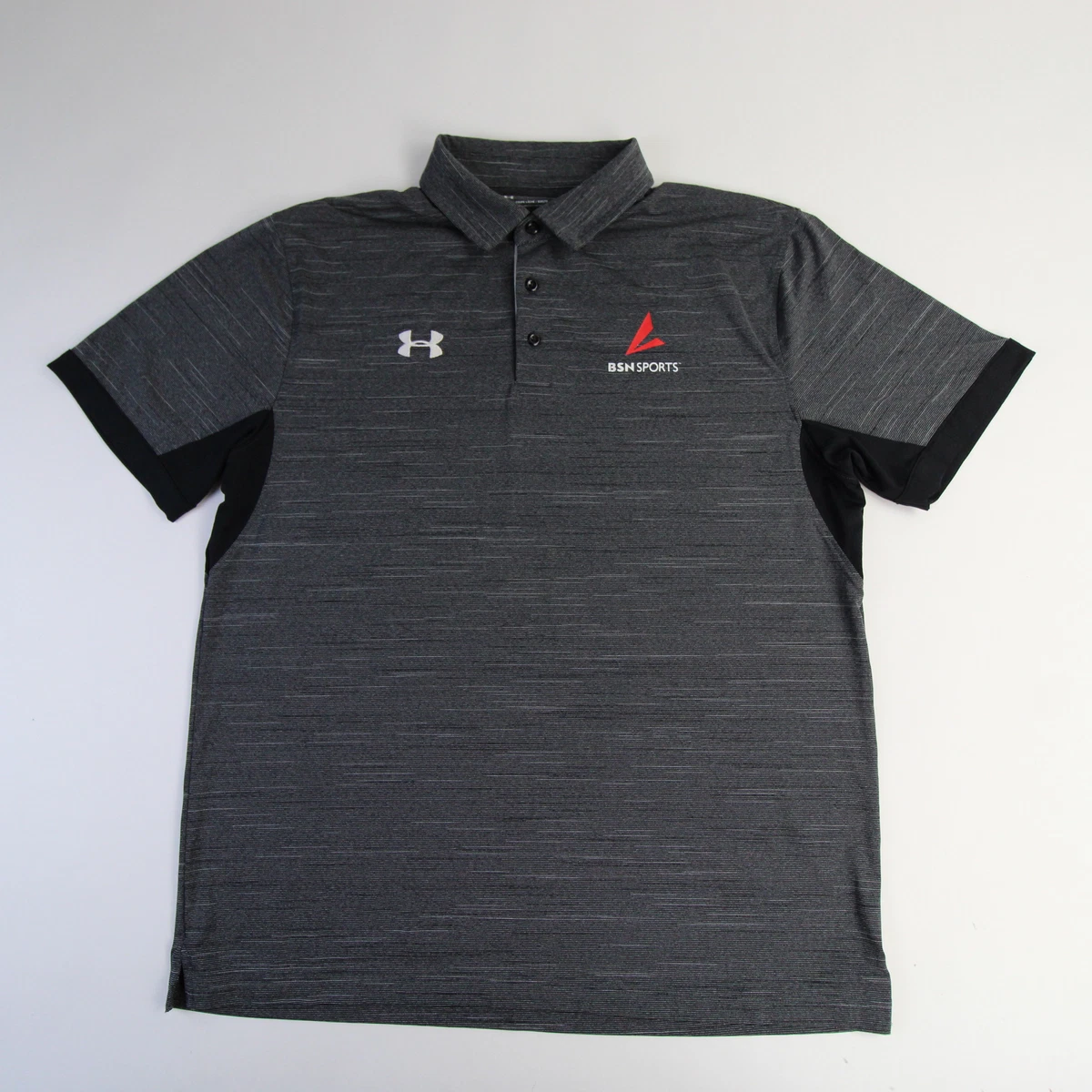 BSN Sports Under Armour HeatGear Polo Men s Dark Gray New