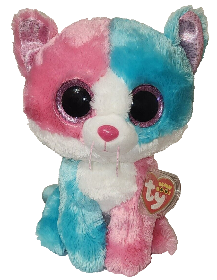 Ty Large Plush Beanie Boos FIONA the Cat (JUSTICE STORE) 9