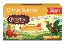 Celestial Seasonings Shine Vitamin C Supplement Herbal Tea Bags, 20 Count