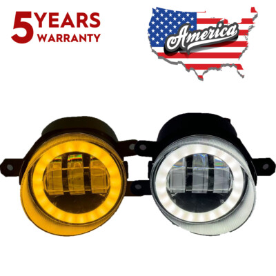 For Toyota Highlander 2008-2010 Front LED Fog Light DRL Driving Turn Signal Lamp