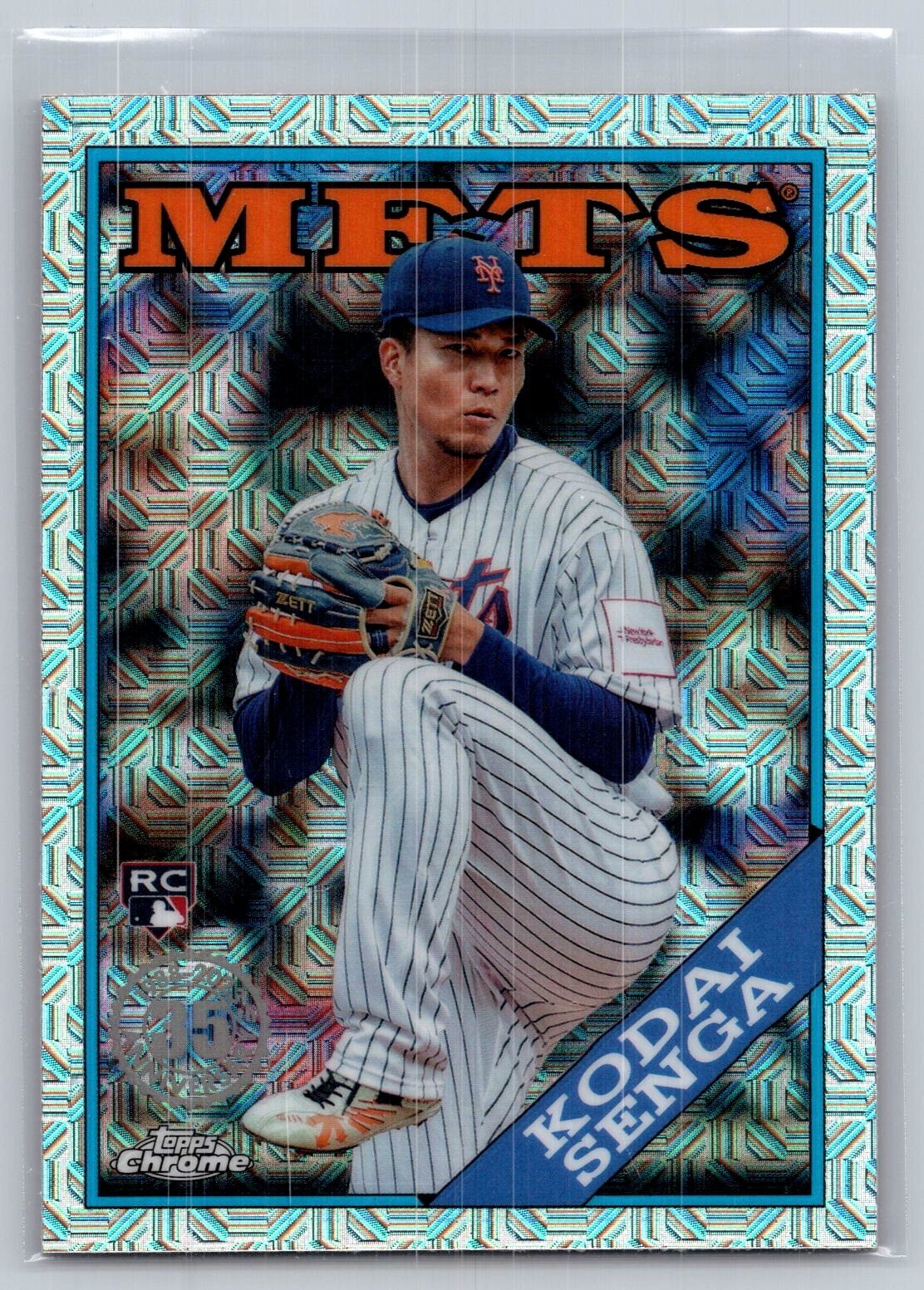 2023 topps update baseball kodai senga 1988 silver pack mojo refractor rc #79
