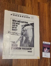 The Texas Chainsaw Massacre TCM 1974  Bryanston Press Kit Pressbook x2 Autograph