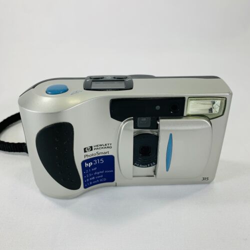 HP 315 Photo-smart Digital Camera ~2.1 MP 2.5x Zoom ~ Silver TESTED & WORKS!!!