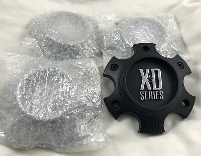 KMC XD Series Wheels Flat Black Wheel Center Cap Set 4# CAP-S216L120-2 / 1264S01