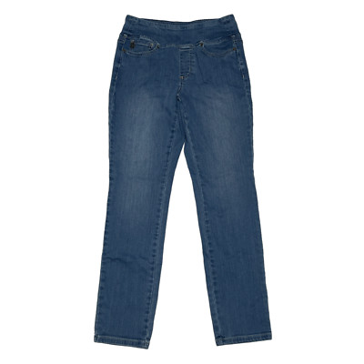 Kim Gravel Belle Believe In Your Own Beauty Pull On Elastic Waist Skinny Blue Je