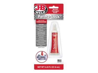 J-B Weld 27106UK Rot Hochfester Gewindekleber Perma Lock 6ml