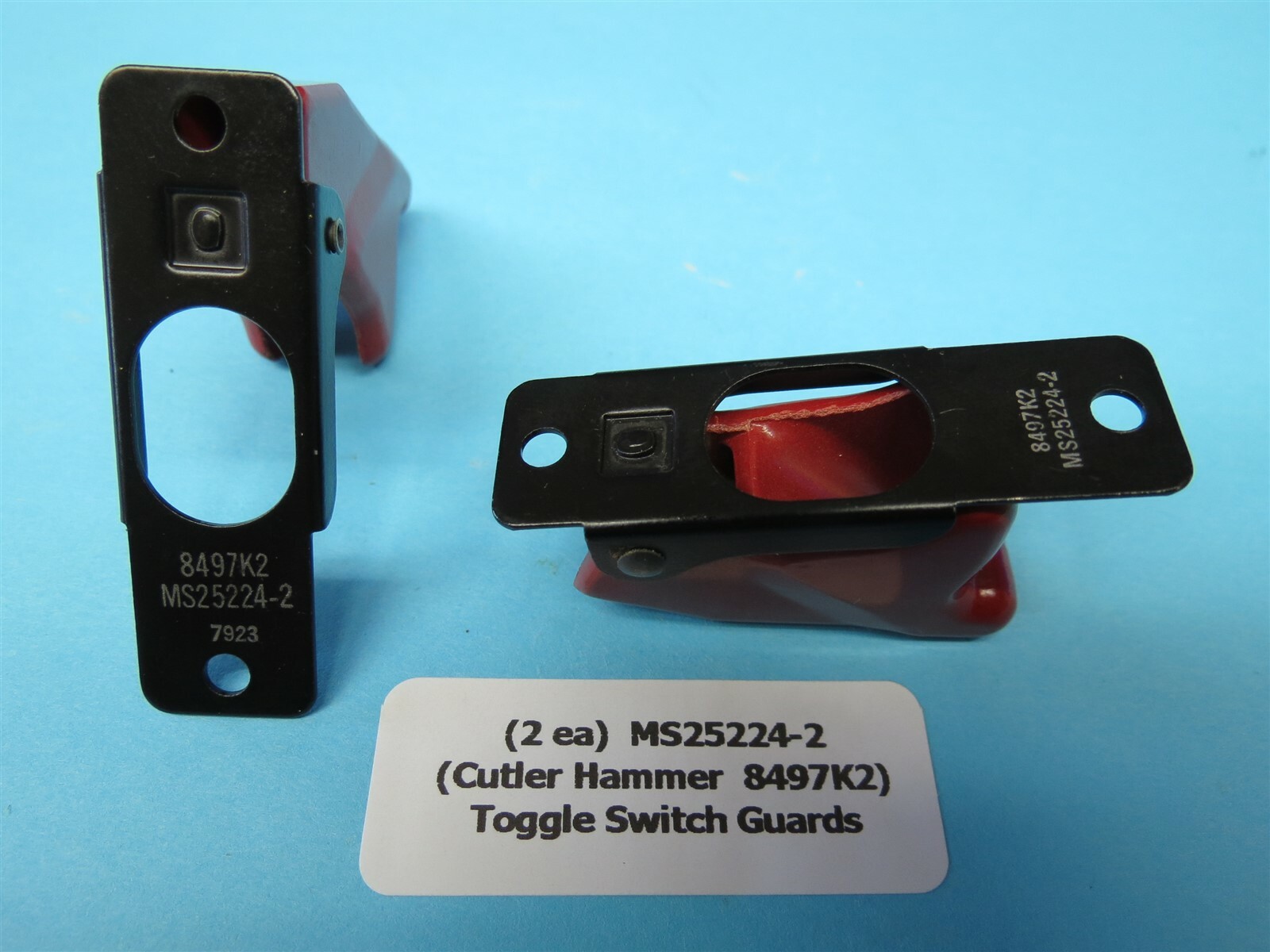 (2) NEW Military Standards Aircraft Switch Guards MS252242 Cutler
