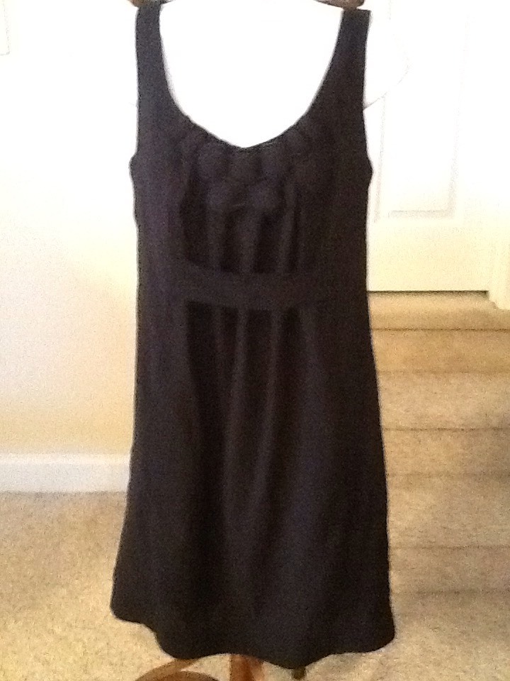 Ladies size Adrienne Vittadini Black Sheath Dress VGUC
