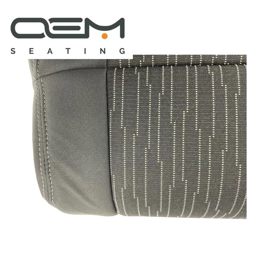 Fits 2007-2012 Jeep Wrangler JK Driver Bottom Seat Cover-Black w/gray - Image 2 of 4